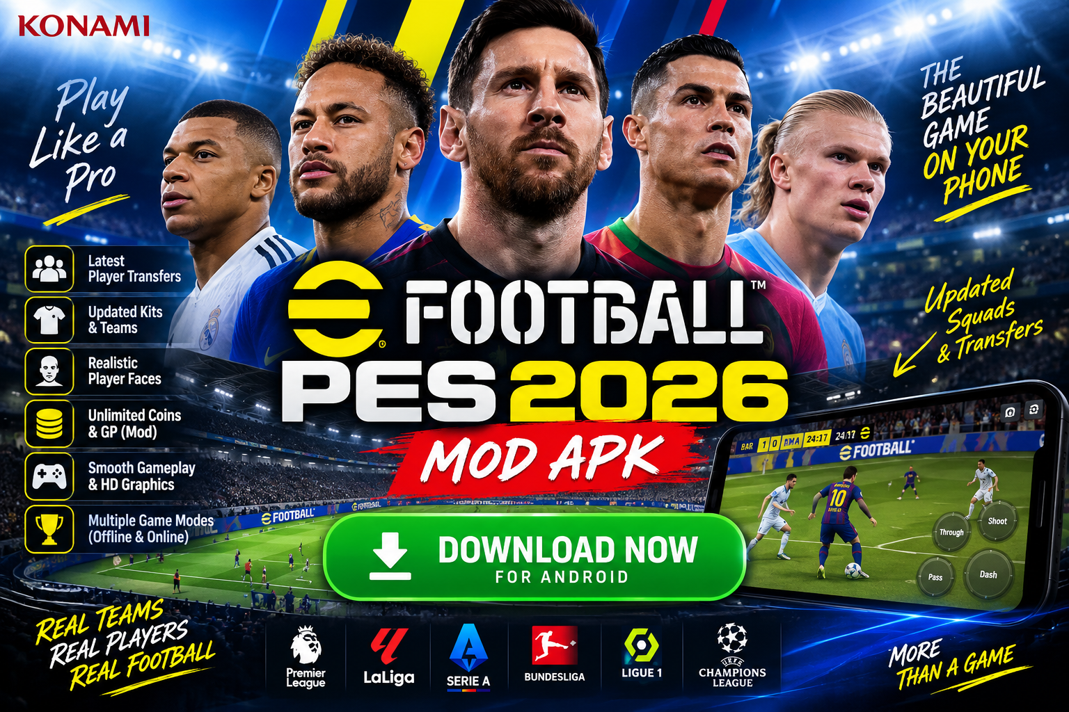 eFootball PES 2026 Mod APK Download – Latest Version Download