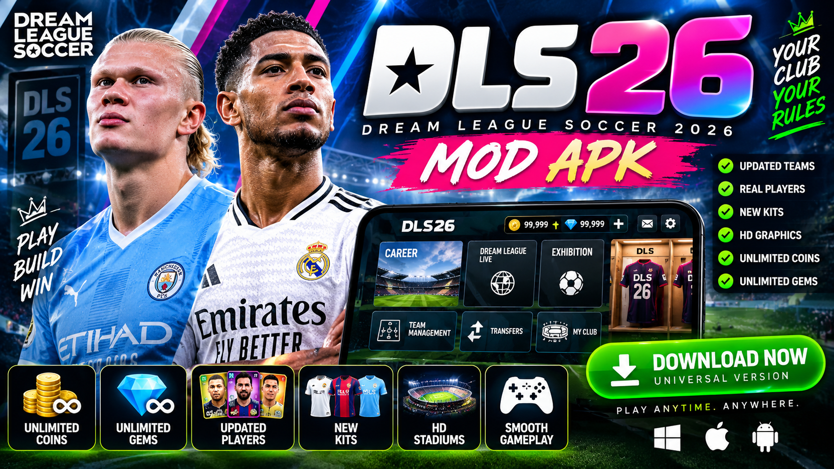 Dream League Soccer 2026 Mod APK Download – DLS 26 Universal Version